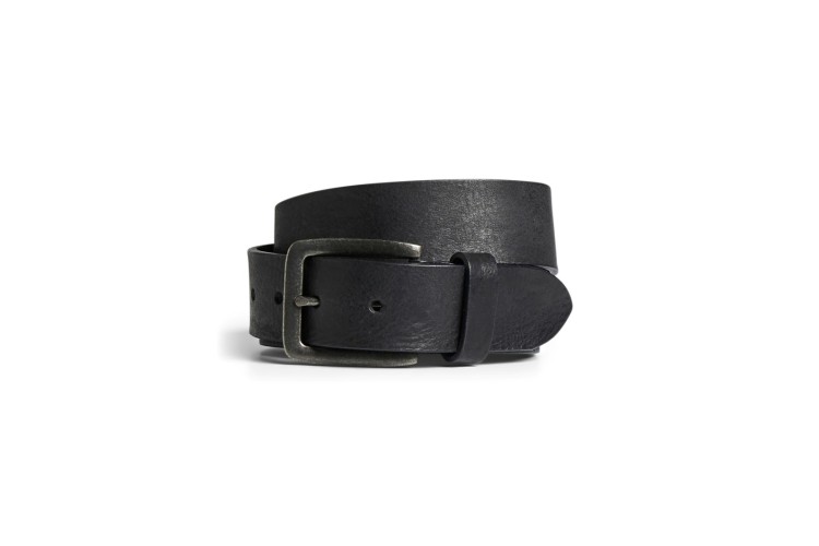 Jack & Jones Victor Leather Belt - Black