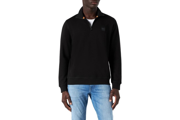  BOSS ZeTrust 1/4 Zip Sweatshirt - Black